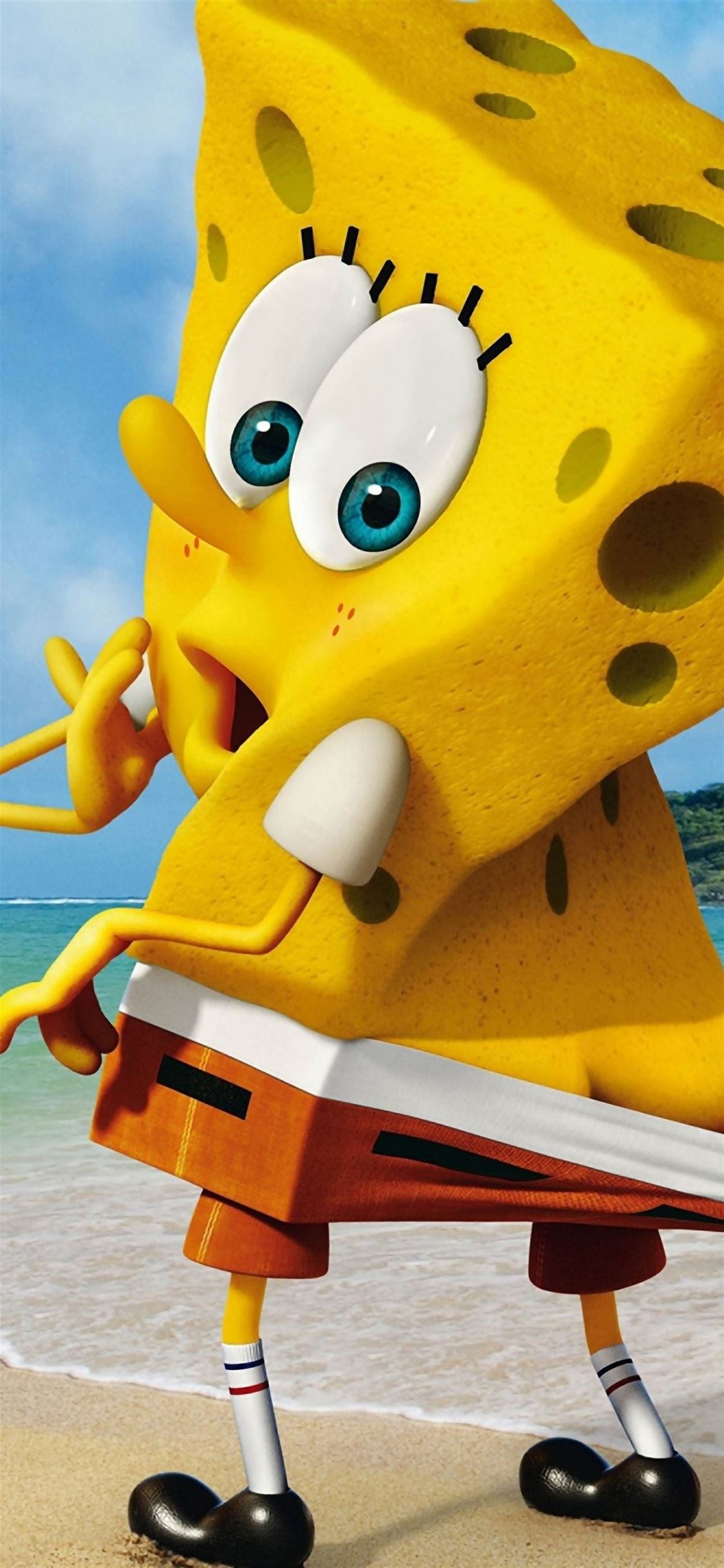 Funny Spongebob Squarepants iPhone wallpaper 