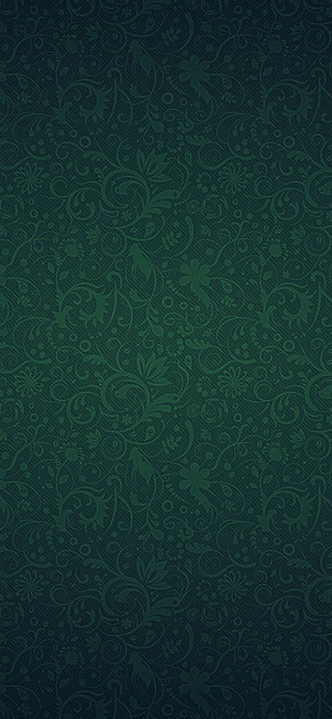 Green Ornaments Texture Pattern iPhone wallpaper 