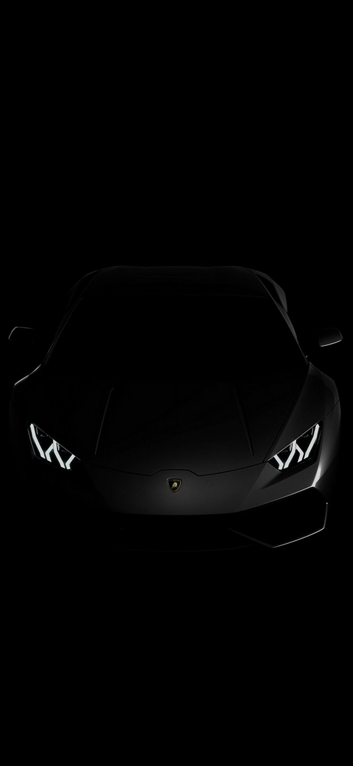 Lamborghini Huracan Lp Black Dark iPhone wallpaper 