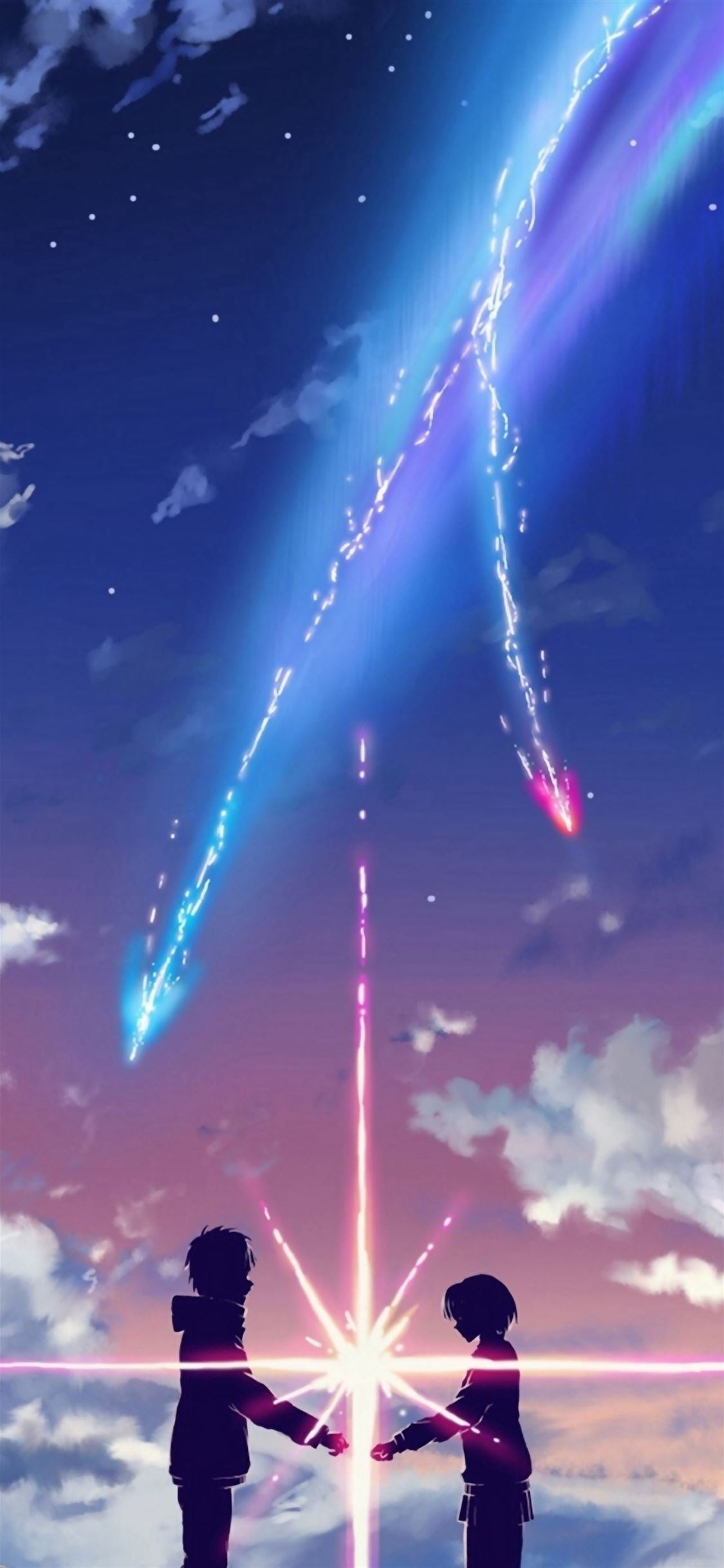 Your Name Movie Film Poster Bright Sparkle iPhone wallpaper 