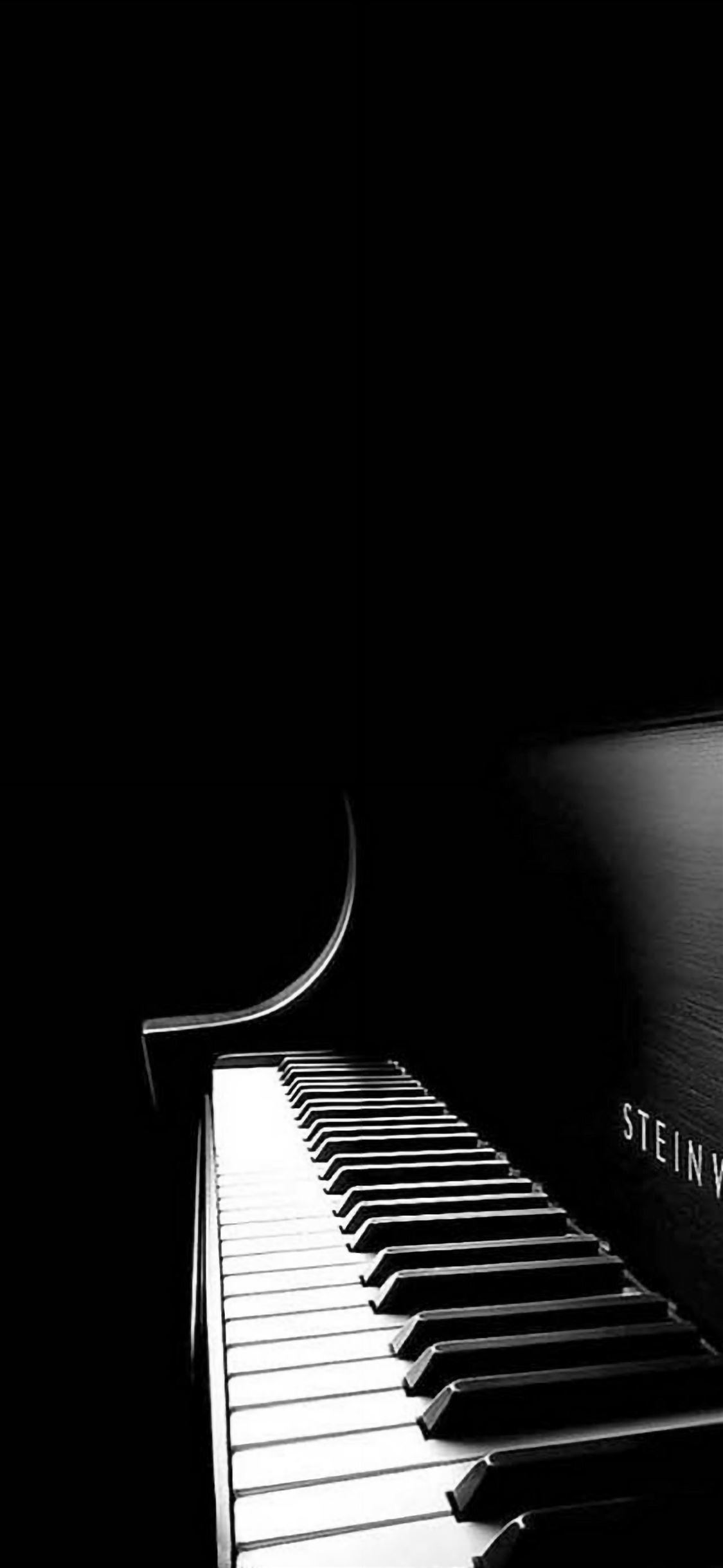 Black Piano iPhone wallpaper 