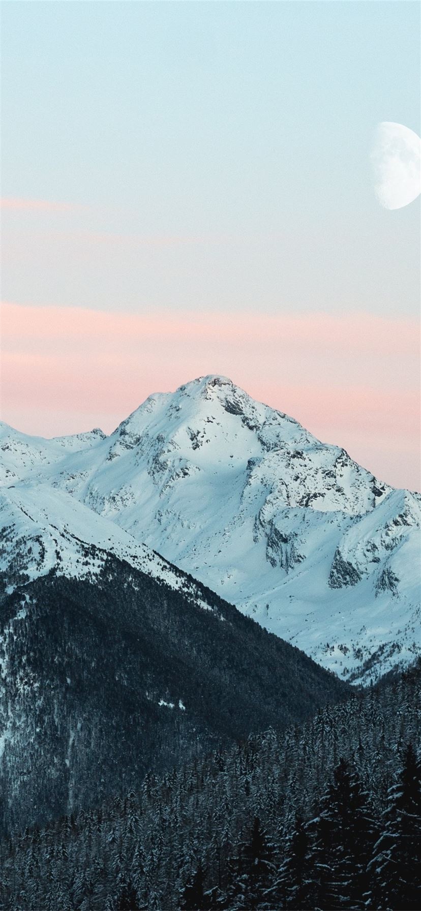 cold daylight mountains landscape 4k iPhone 11 wallpaper 