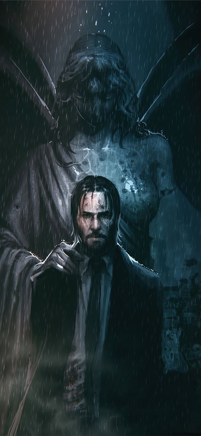 1125x2436 john wick 2020 art 4k - john wick iPhone 11 Wallpaper