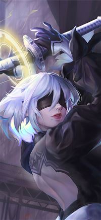 nier automata warrior 4k wallpaper