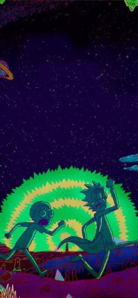 Rick And Morty Cave iPhone 11 wallpaper