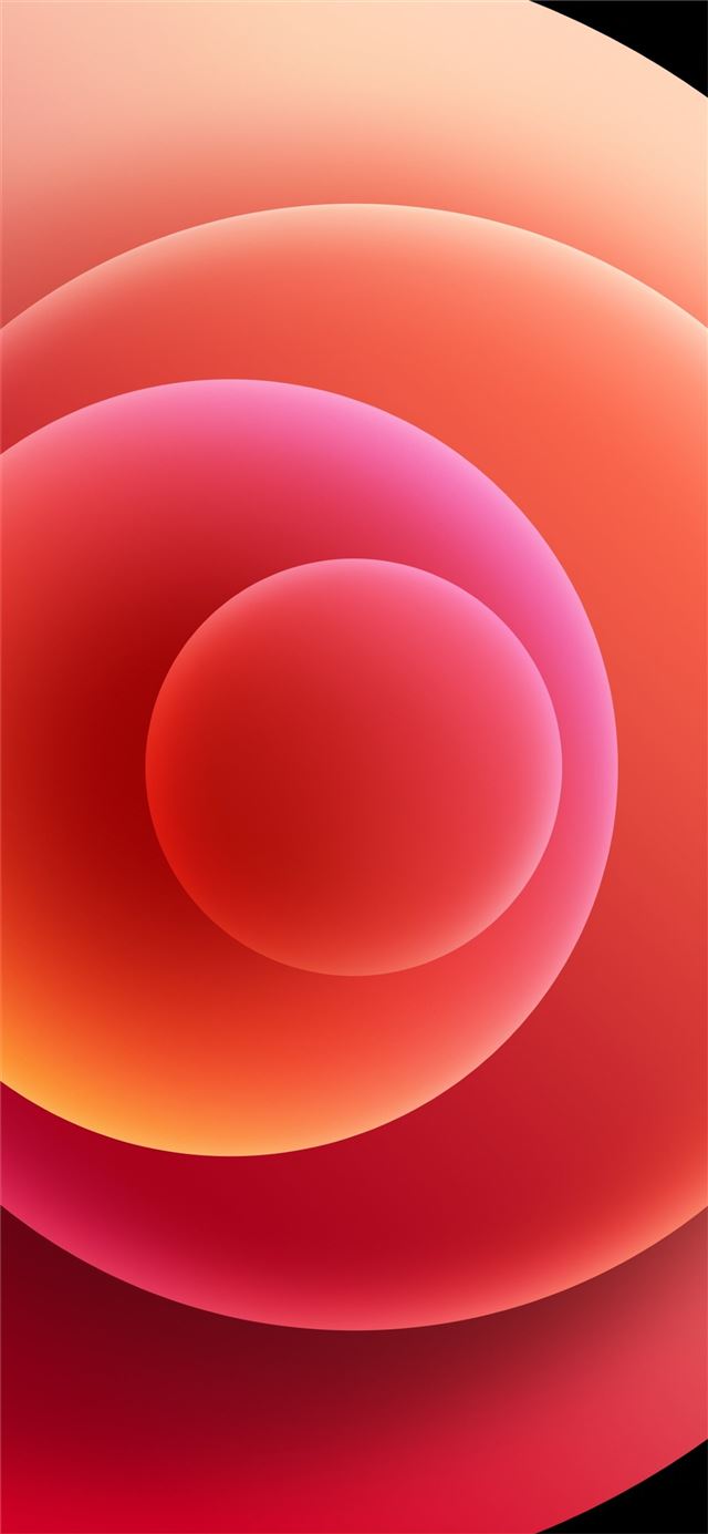 1125x2436 Colorful iPhone 12 Stock wallpaper Orbs Red Light -  iPhone 11 Wallpaper