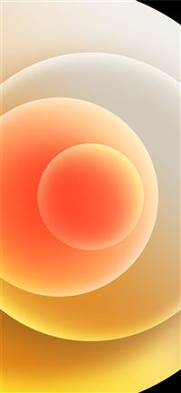 Colorful iPhone 12 Stock wallpaper Orbs Yellow Light iPhone 11 wallpaper