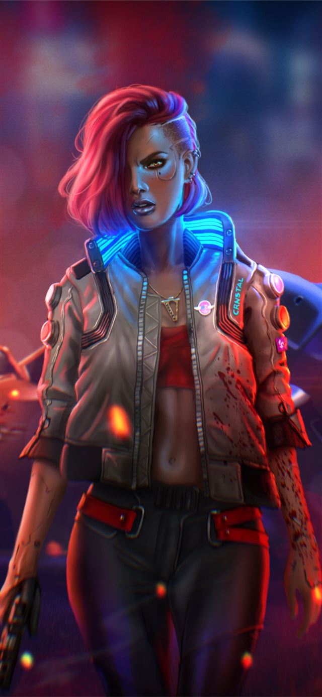 1125x2436 cyberpunk 2077 4k new illustration - ps games iPhone 11 Wallpaper