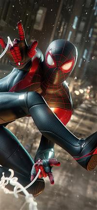 marvels spiderman miles morales 4k 2020 iPhone 11 wallpaper