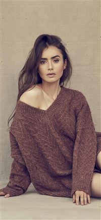 2020 lily collins 4k wallpaper