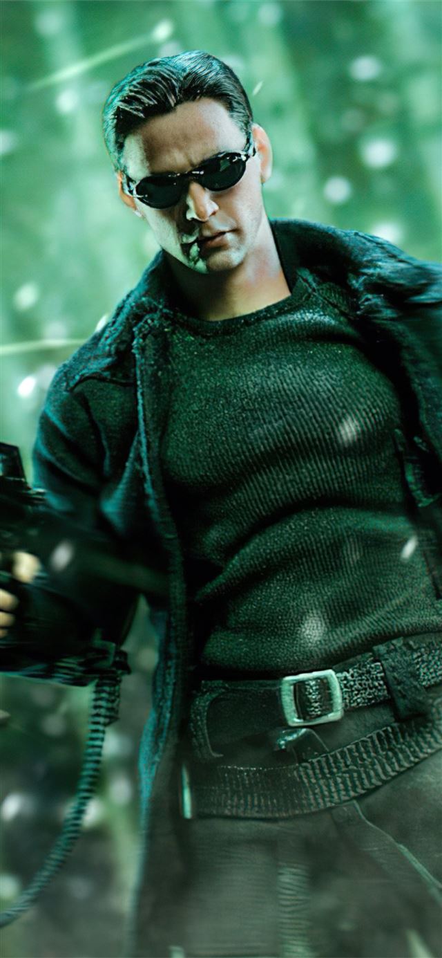 1125x2436 neo matrix 4k - keanu reeves iPhone 11 Wallpaper