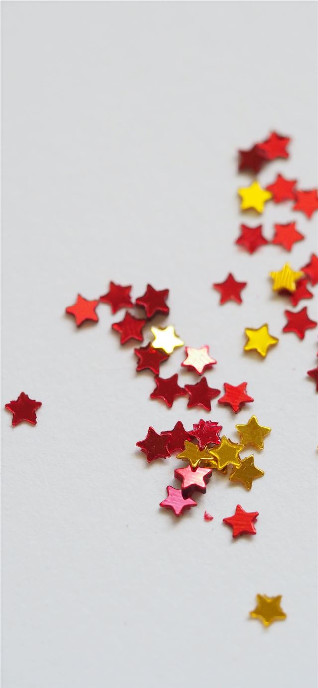 1125x2436 red and yellow star ornament lot -  iPhone 11 Wallpaper