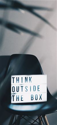 think outside the box iPhone 11 wallpaper