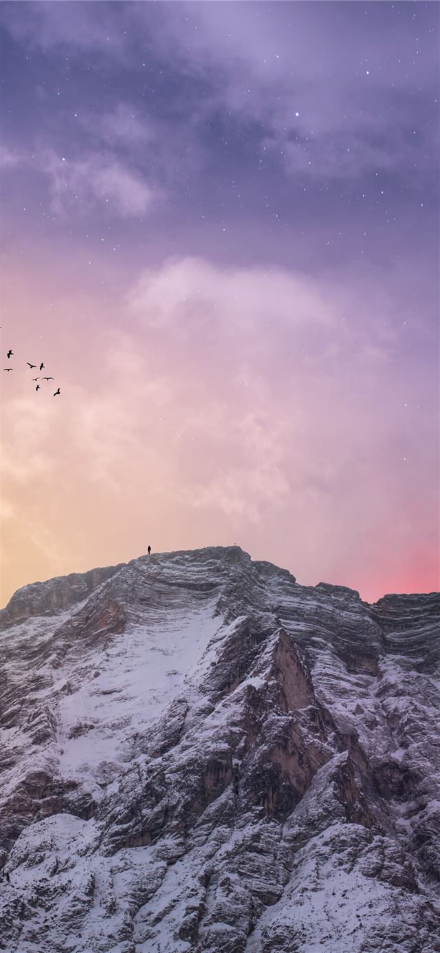 1125x2436 low angle photo of mountain - mountain iPhone 11 Wallpaper