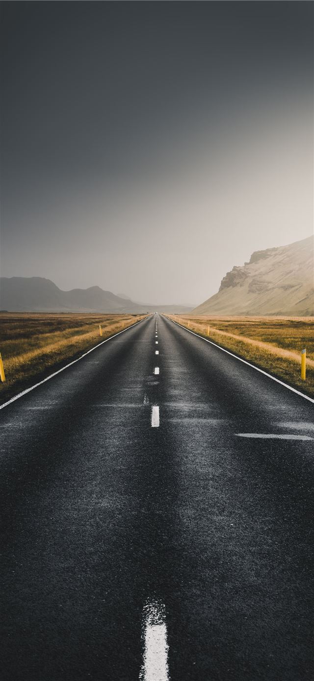 1125x2436 concrete rail road - iceland iPhone 11 Wallpaper