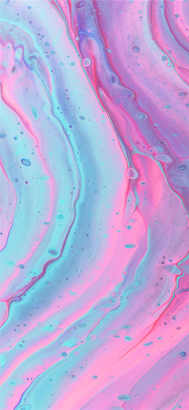 1125x2436 pink and green abstract art - abstract iPhone 11 Wallpaper