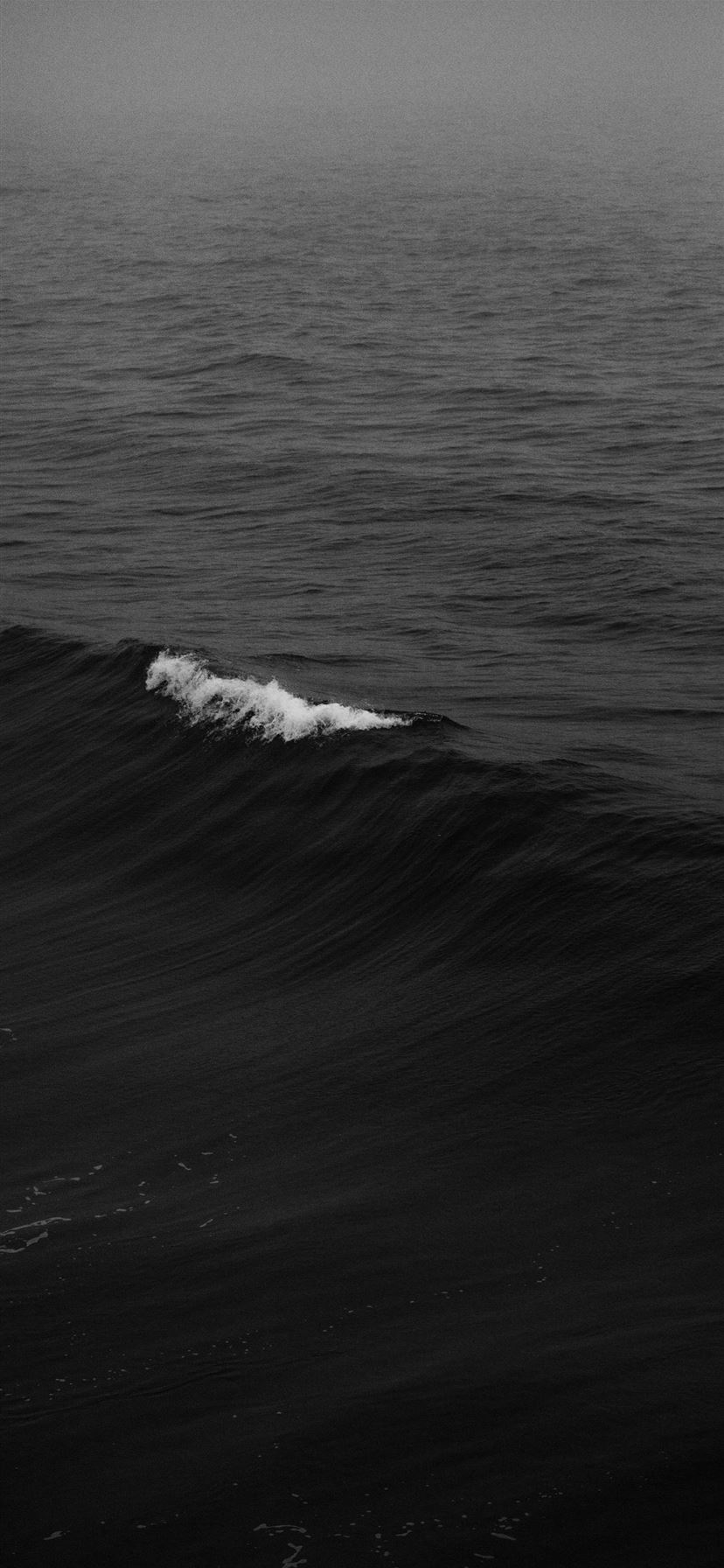 ocean wave in shallow focus lens iPhone 11 wallpaper 