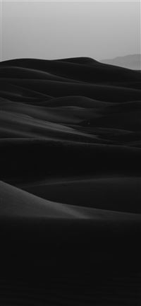 grayscale photo of desert wallpaper