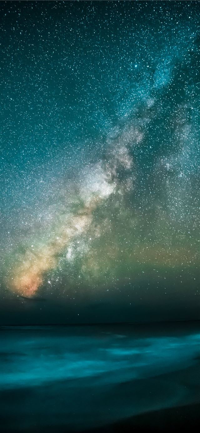 1125x2436 stars overlooking body of water during nighttime - star iPhone 11 Wallpaper