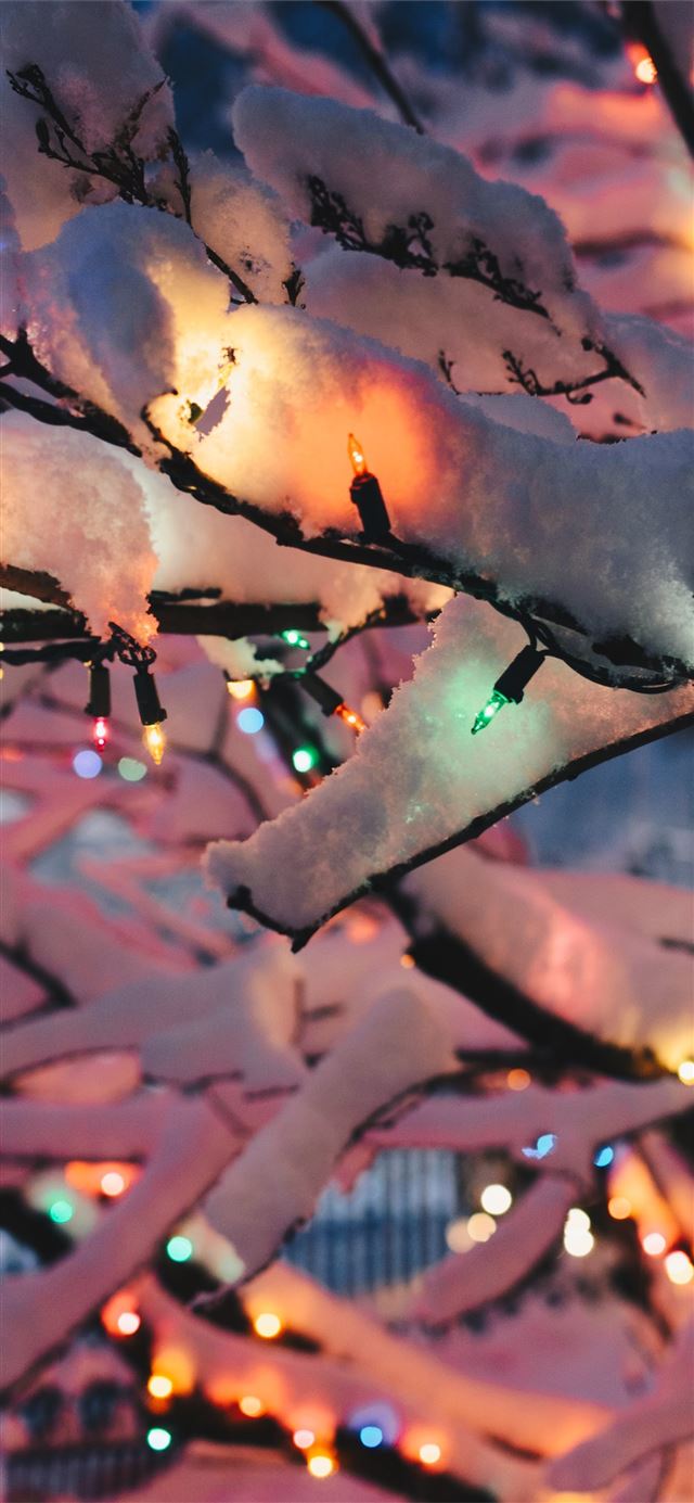 1125x2436 red string lights -  iPhone 11 Wallpaper