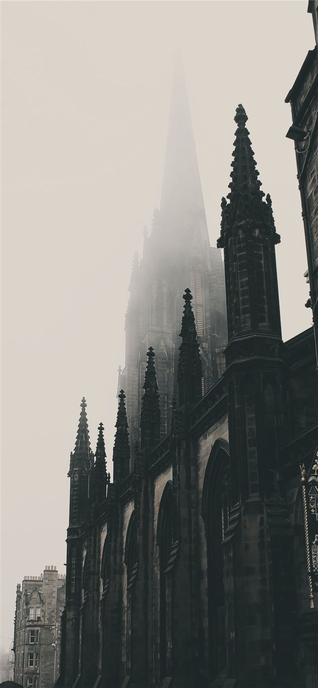 1125x2436 cathedral during daytime - grey iPhone 11 Wallpaper