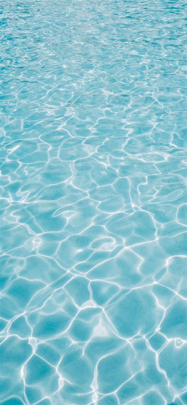 1125x2436 rippling crystal blue water - texture iPhone 11 Wallpaper
