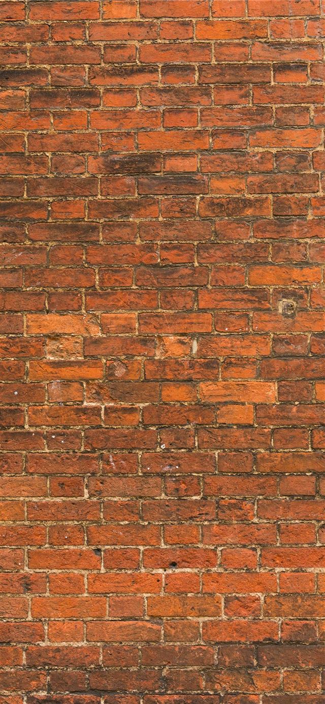 1125x2436 brown bricks wall - pattern iPhone 11 Wallpaper
