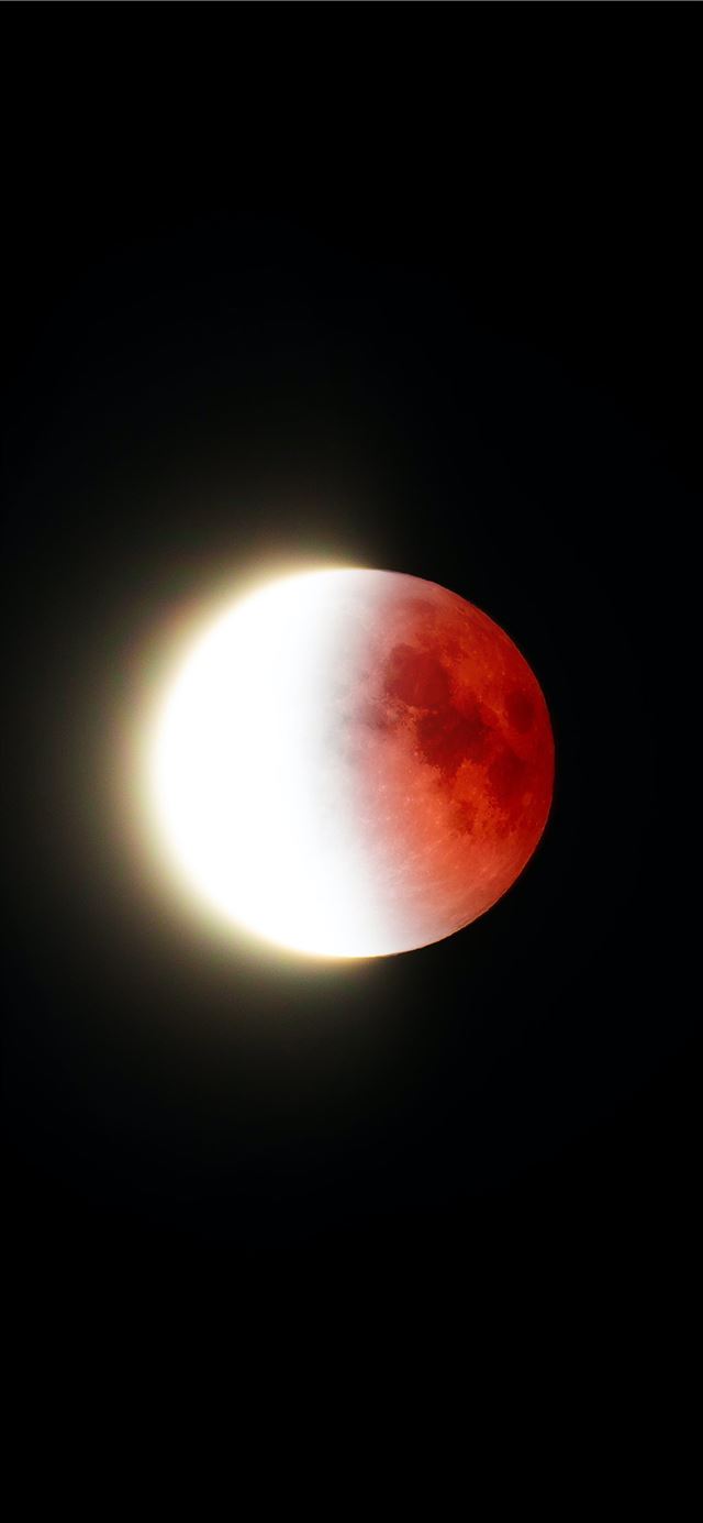 1125x2436 white moon - space iPhone 11 Wallpaper