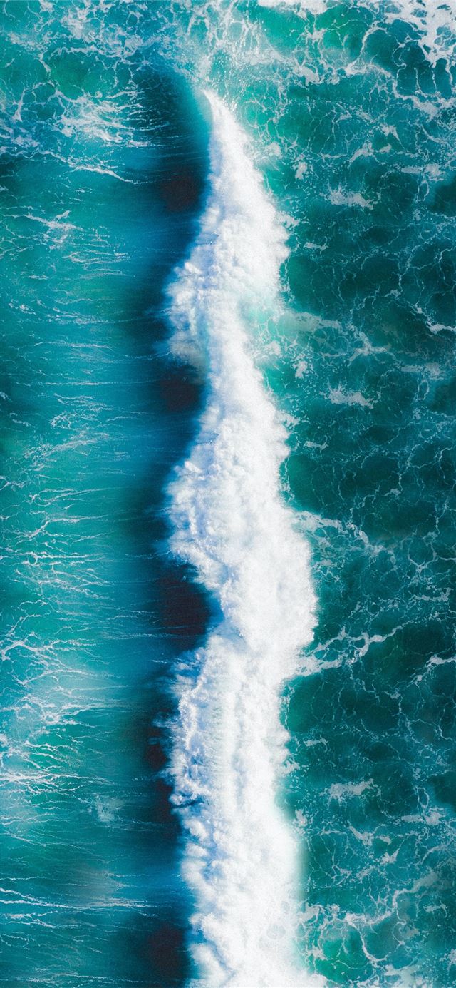 1125x2436 sea waves - ocean iPhone 11 Wallpaper