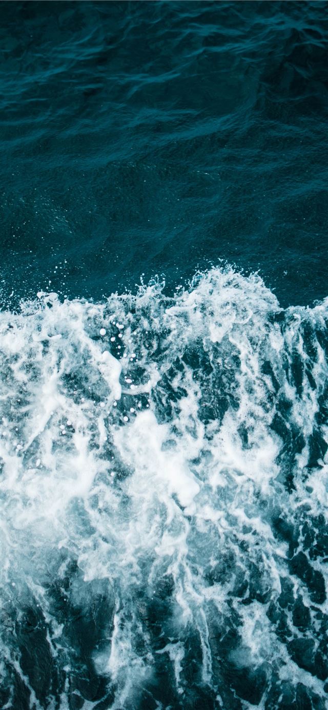 1125x2436 sea waves - ocean iPhone 11 Wallpaper