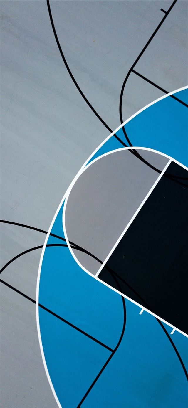 1125x2436 basketball court - gray iPhone 11 Wallpaper