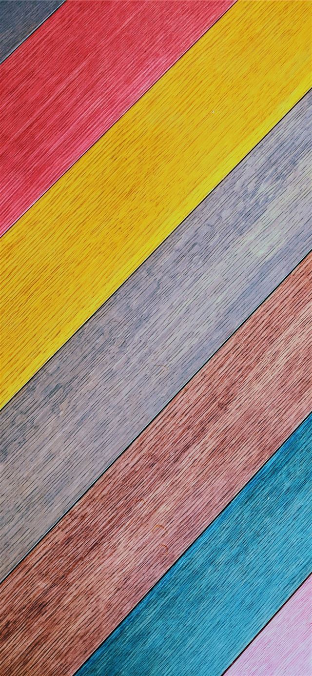 1125x2436 multicolored wooden surface - texture iPhone 11 Wallpaper