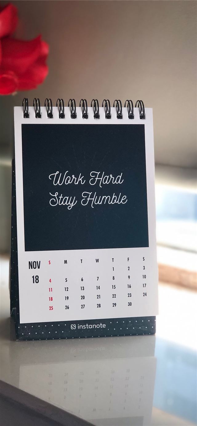 1125x2436 2019 calendar on white table - india iPhone 11 Wallpaper
