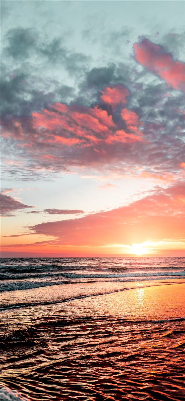 1125x2436 body of water under cloudy sky during sunset -  iPhone 11 Wallpaper