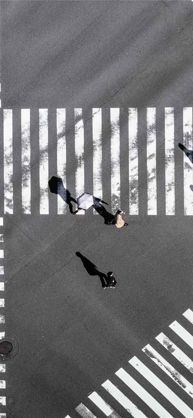 1125x2436 bird's eye view photography of people crossing str... - tokyo iPhone 11 Wallpaper