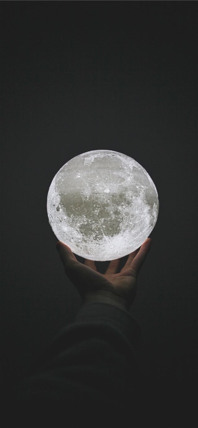 1125x2436 crystal ball photography - moon iPhone 11 Wallpaper