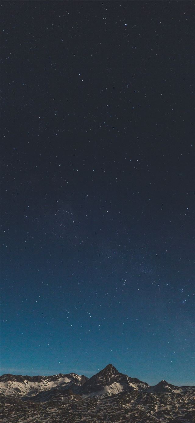 1125x2436 rocky mountain - star iPhone 11 Wallpaper