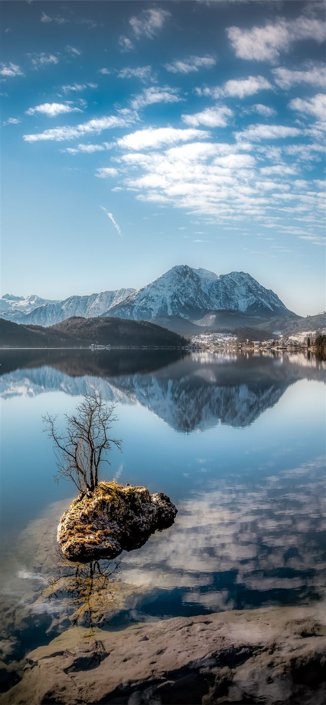 1125x2436 styrian lake - lake iPhone 11 Wallpaper