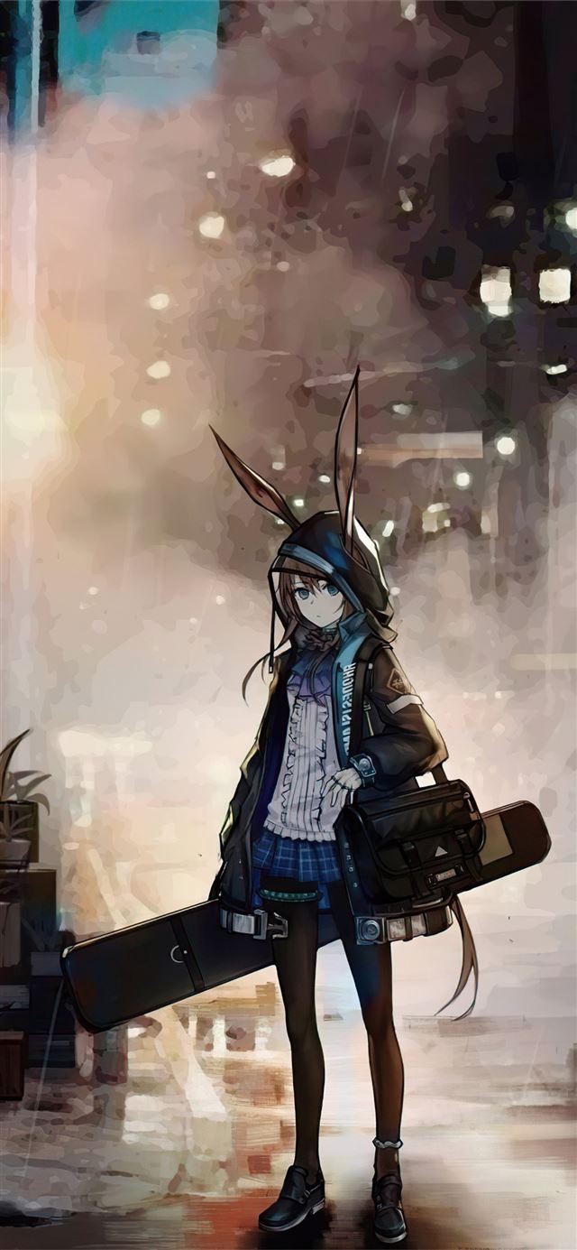 1125x2436 amiya arknights 5k - 2021 games iPhone 11 Wallpaper