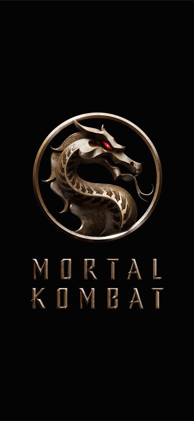 1125x2436 mortal kombat movie logo 5k - black iPhone 11 Wallpaper
