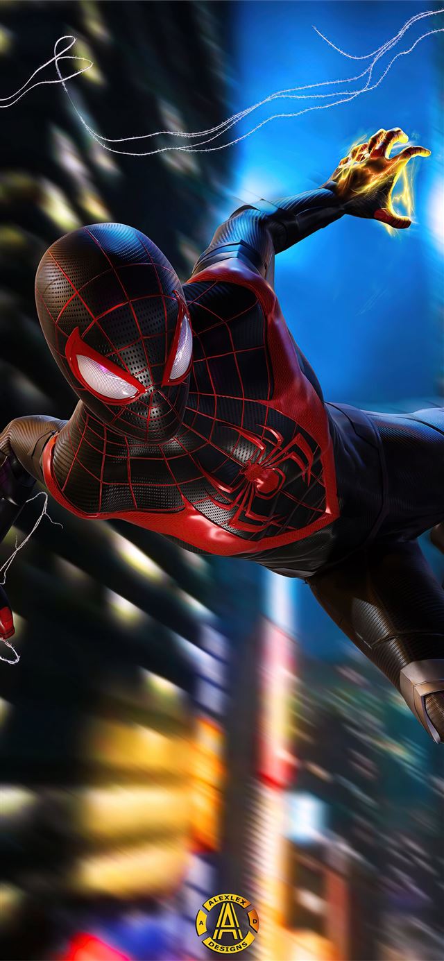 1125x2436 miles morales spiderman ps5 - spider man miles morales iPhone 11 Wallpaper