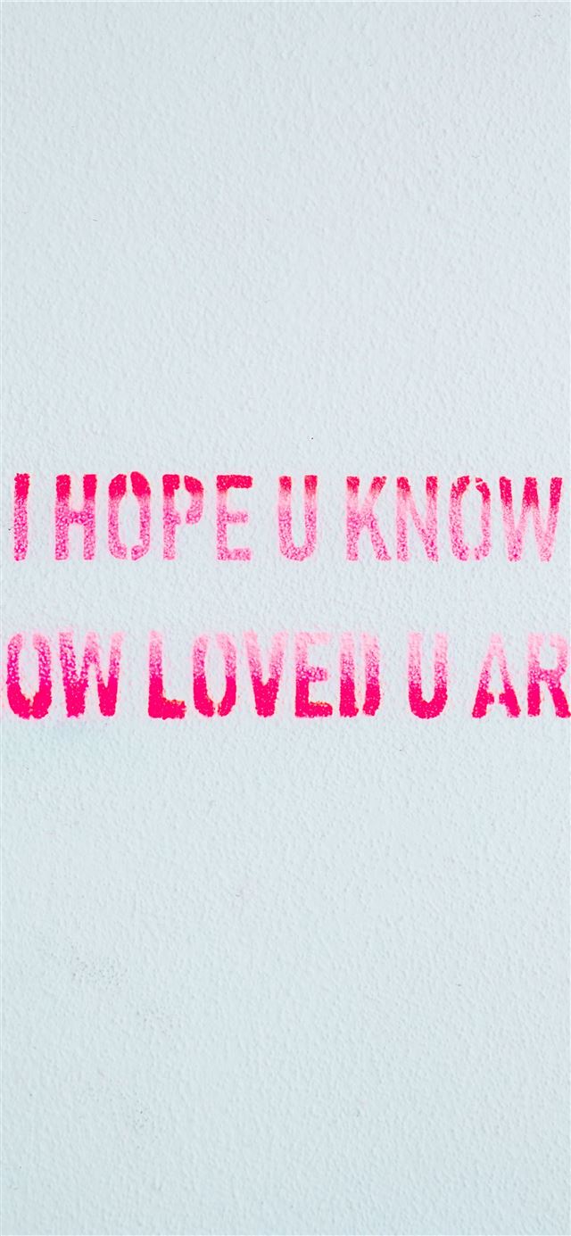 1125x2436 pink text - quotes iPhone 11 Wallpaper