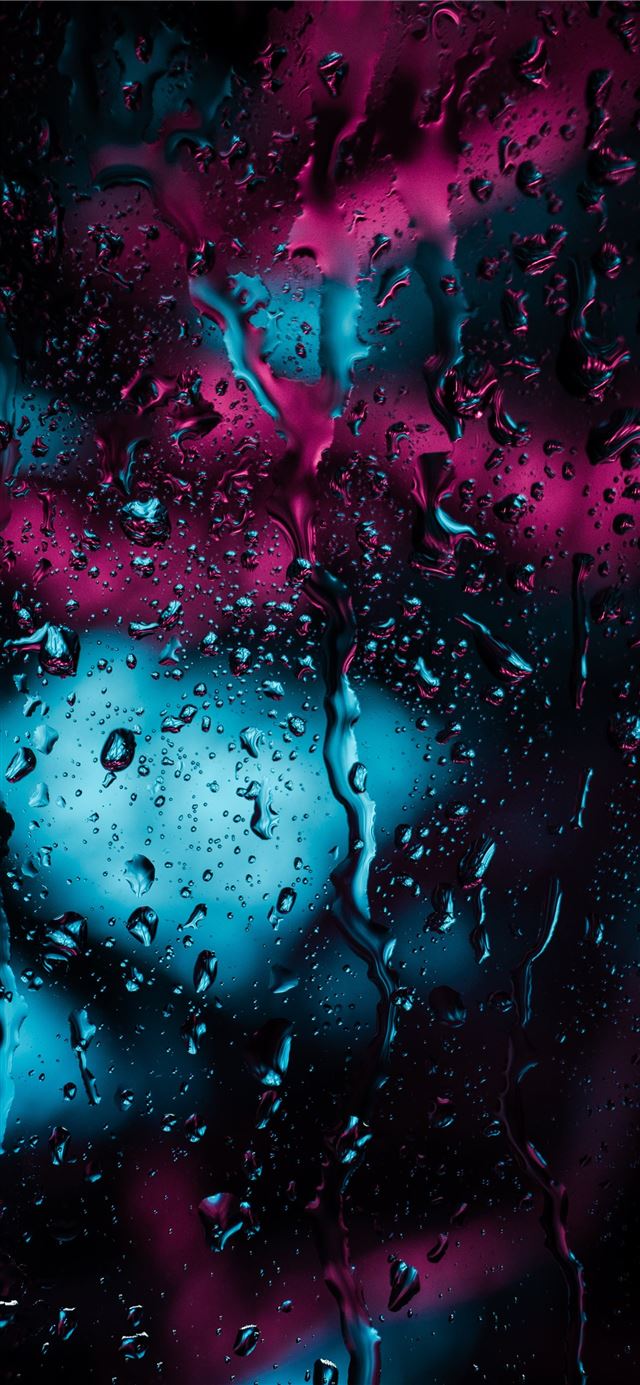 1125x2436 closeup photo of raindrops - pattern iPhone 11 Wallpaper
