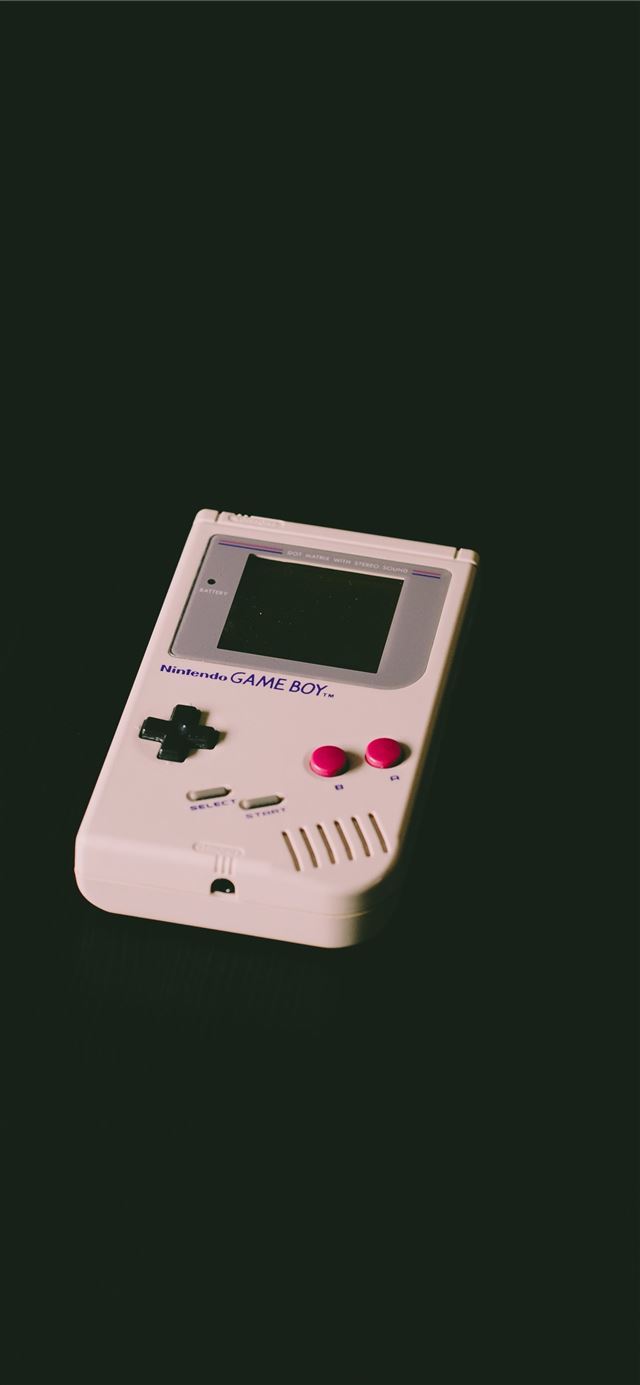 1125x2436 turned off Nintendo Game Boy - logo iPhone 11 Wallpaper