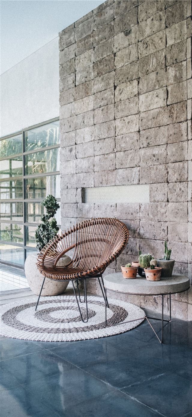 1125x2436 copper wired accent chair - indonesia iPhone 11 Wallpaper