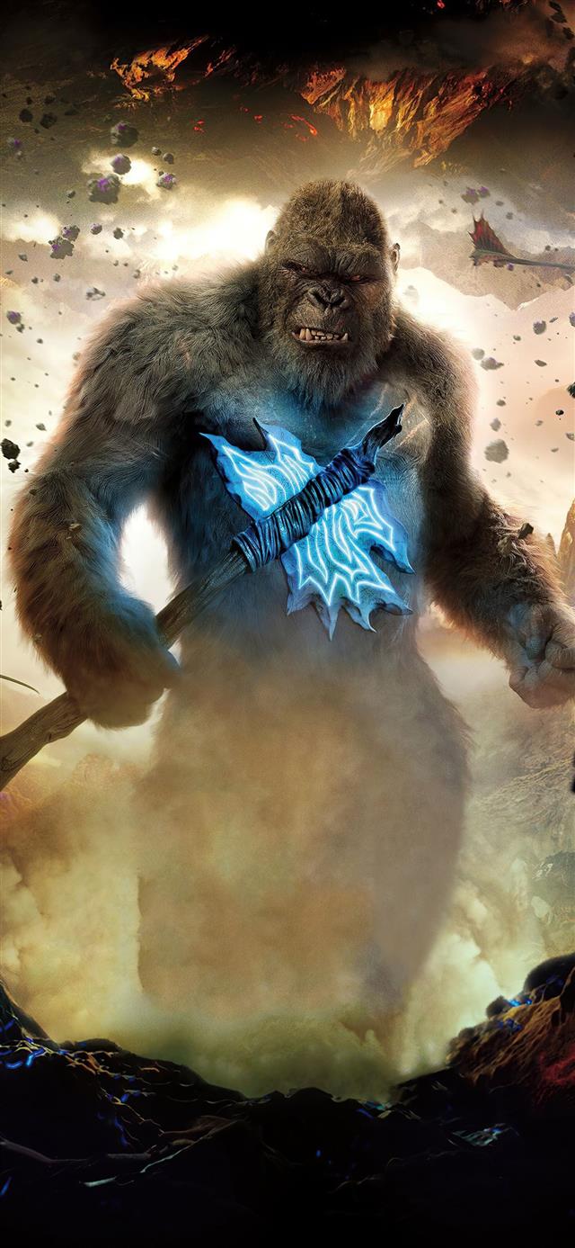 1125x2436 godzilla in godzilla v kong movie 5k - poster iPhone 11 Wallpaper