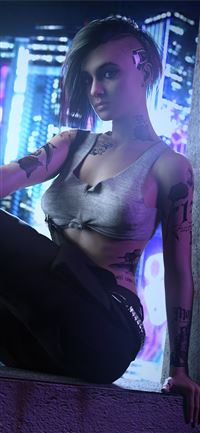 judy alvarez from cyberpunk 2077 game 4k wallpaper