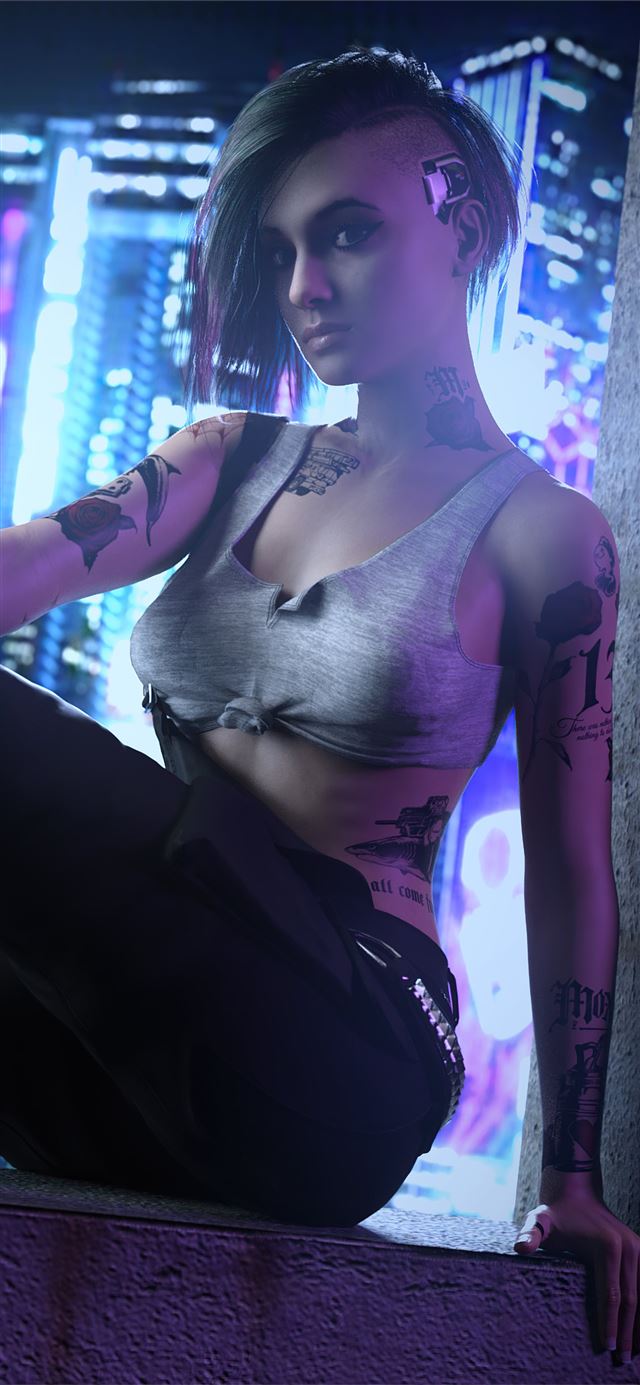 1125x2436 judy alvarez from cyberpunk 2077 game 4k - ps games iPhone 11 Wallpaper