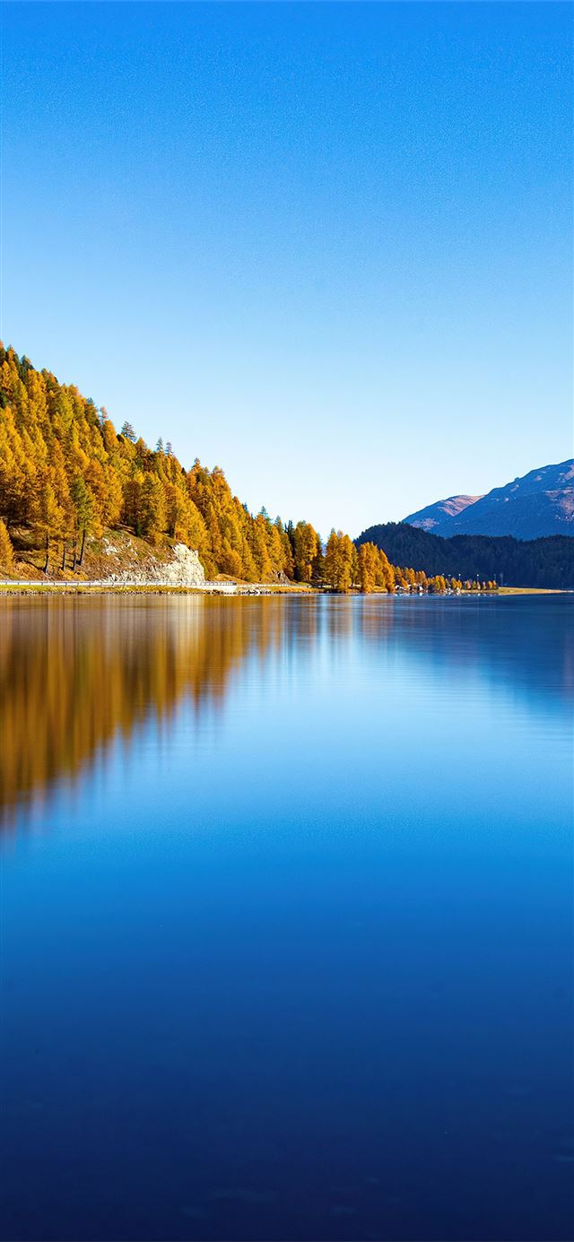 1125x2436 lake silent reflection mountains 5k - lake iPhone 11 Wallpaper