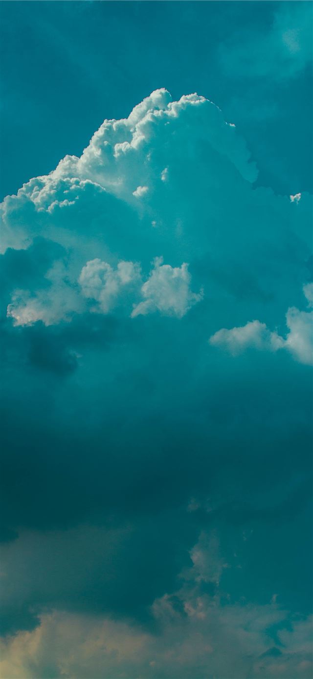 1125x2436 aerial photography of cloudy sky - sky iPhone 11 Wallpaper